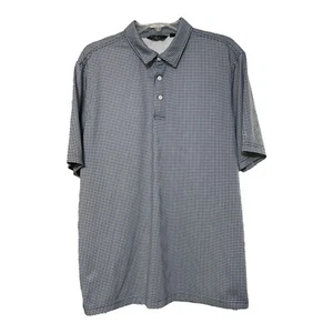 Polo da golf Walter Hagan uomo blu bianca con pied de poule taglia large - Foto 1 di 6