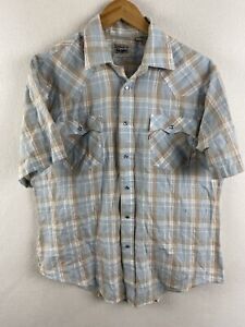 Vintage Levi’s Multicolor Plaid Large Short Sleeve Button Down Dress Shirt