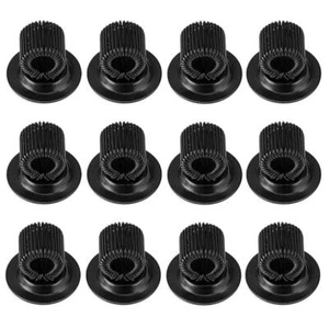 12 Pcs Stainless Steel Self Adhesive Pen Holder Clips w/ Adjustable Spring Loop - Picture 1 of 7