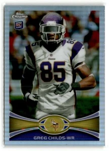 Greg Childs Minnesota Vikings 2012 Topps Chrome Refractors #41 - Picture 1 of 2