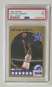 Michael Jordan ~ All-Star Weekend ~ 1990 aros #5 ~ PSA 7 ~ Casi nuevo ~ Bulls - Imagen 1 de 2