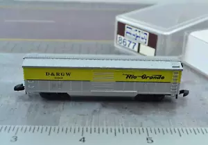 Marklin 8677 Rio Grande Box Car Silver Z Scale - Picture 1 of 4