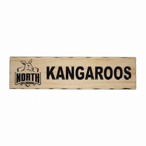 North Melbourne Kangaroos - Timber Sign - Bild 1 von 3