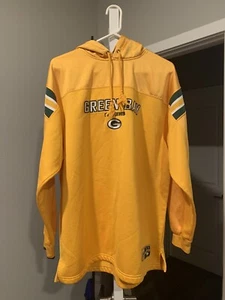 VF IMAGEWEAR Gold Green Bay Packers Hoodie Men's X-Large (XL) NFL - Picture 1 of 7