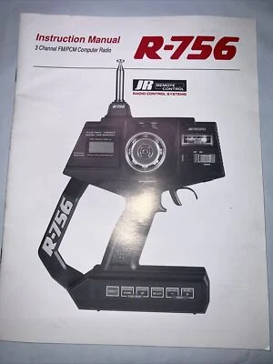 JR PROPO R-756 - 3 Channel Computer Transmitter Radio Owners Manual Rc Cars - Image 1 of 4