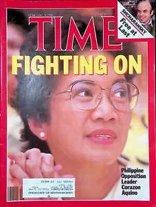 Time Magazine February 24, 1986 Philippine Opposition Leader Corazon Aquino - Imagen 1 de 2