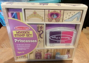 Melissa & Doug HOLZ Stempelset Prinzessinnen NEU VERSIEGELT - Bild 1 von 3