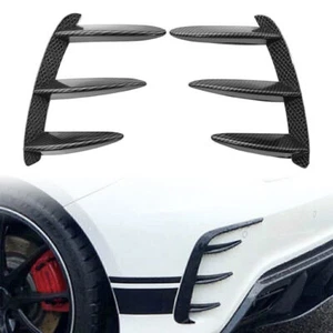 Carbon Rear Lip Bumper Canards Vents Fit Mercedes Benz W176 A200 A250 A45 - Picture 1 of 10