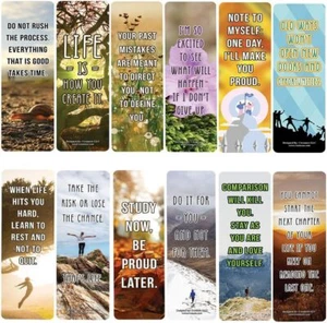 Motivational Quotes Bookmarks Series 2 (12 Pack) - Picture 1 of 8