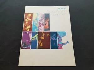 Vintage Altec Musical Sound Equipment Katalog & Spes Lautsprecher, Mikrofone & mehr 1970er - Bild 1 von 5