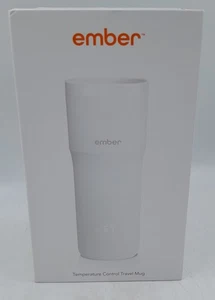 Ember Temperaturkontrolle 12 Unzen Smart Travel Mug, weiche Außenseite/Stahl - weiß - Bild 1 von 5