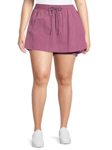 Avia Women's Plus Size Hike Skort With Drawstring - Mauve Size 4X - Picture 1 of 1