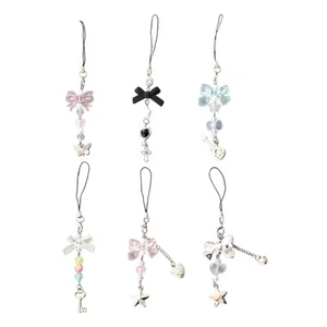 Sweet Bowknot Telefon Charm Stylowa torba Wisiorek Odpinany brelok do etui na telefon - Zdjęcie 1 z 14