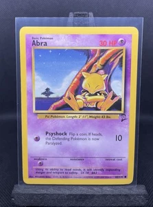 1x Pokemon TCG Abra 65/130 Base Set 2 Unlimited Regular Common Card WOTC LP-NM - Picture 1 of 2
