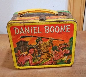 Vintage Daniel Boone Lunchbox 1955 Metal Rare No Thermos  - Picture 1 of 13