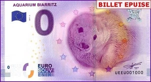 ***N°1000*** RARE NUMERO PLEIN / BILLET SOUVENIR 0 € / 0 € SCHEIN / UEEU 2017-2 - Picture 1 of 1