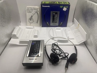 Panasonic RF-433 FM-AM Portable Radio Receiver Stereo Vintage *TESTED & WORKS - Image 1 of 4