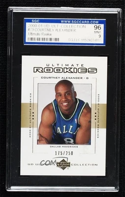 UD Ultimate Collection Rookies 2000/250 Courtney Alexander SGC 9 como nuevo novato radiocontrol Foto 1 de 2