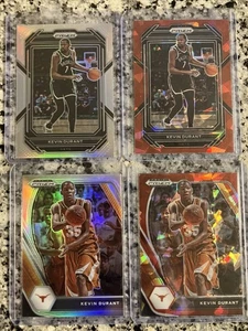 KEVIN DURANT SILVER & RED ICE PRIZMS! 2021-22/23PANINI PRIZM 🏀 & DPS SP 10 & 52 - Picture 1 of 9