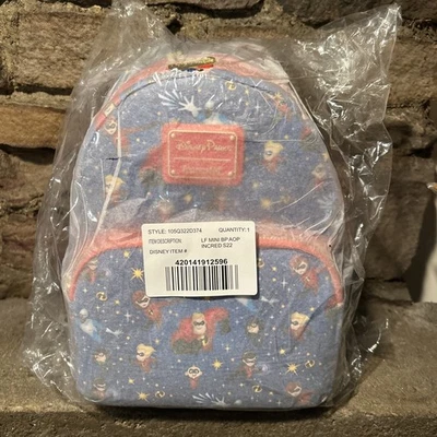 Disney Parks Los Increíbles Loungefly Mini Nuevo Precintado y Nunca Usado Foto 1 de 4