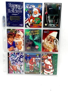 NFL FOOTBALL BABBO NATALE CARDS, Topps, Pacific, Edge, Skybox, Pro Line, 9 ciascuna - Foto 1 di 17