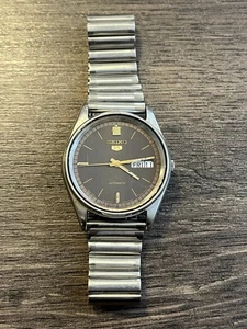 SEIKO 5 Automatic Herren Vintage Armbanduhr (36mm) Werk läuft - Bild 1 von 13