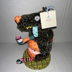 Gund Gadzooks Big Bad Wolf giocattolo impilabile sonaglio bambino cigolante morbido peluche giocattolo 9" - Foto 1 di 6
