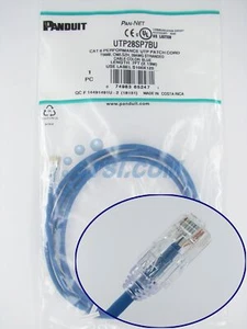 Panduit UTP28SP7BU Cat6 28 AWG Network Patch Cable/Cord, 7 Ft Blue NEW ~STSI - Picture 1 of 5