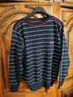 Paul and Shark Yachting Black Stripes Jumper Sweater Italy Size M Medium 