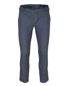 NUEVOS CON ETIQUETAS PANTALONES ENTRE AMIS elásticos pantalones de algodón azul oscuro lujo Italia EE. UU. 33 - Imagen 1 de 4