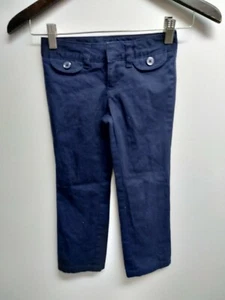 French Toast School Uniform Girls Twill Straight Pants size 5 blue navy - Picture 1 of 4