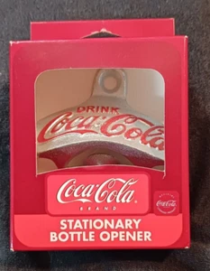 VINTAGE COCA COLA STATIONARY BOTTLE OPENER == NEW SEALED PACKAGE - Picture 1 of 6