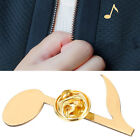 Unveiling Music Note Brooch Mini Plated Showpiece Exquisite Breastpin Melodious