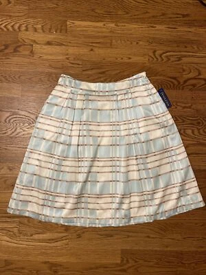 Falda plisada Pendleton Woolen Mills a cuadros mezcla de seda. 8P. "24"" de largo". Nuevo con etiquetas Foto 1 de 4