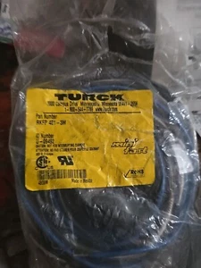 NEW TURCK RFKP 461-3M MINIFAST RECEPTACLE RKFP4613M ID #: U-09492 - Picture 1 of 2