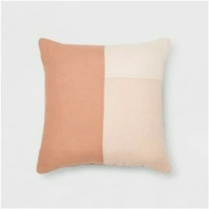 Project 62 Toss Pillow Square Color Block Pink 18 X 18", New! - Picture 1 of 2