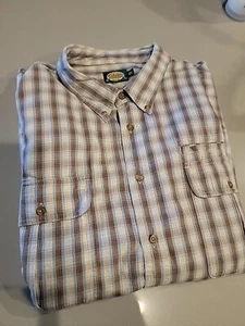 Cabela's Herren 4XL Hemd Langarm Knopfleiste mehrfarbig kariert Baumwolle neuwertig** - Bild 1 von 7