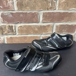 Shimano SH-WR32L Wmn Road Bike Shoes Sz 7.8 EU 40 Black With Cleats - Picture 1 of 12