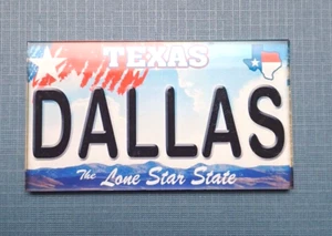Dallas Texas The Lone Star State Refrigerator Collectable Magnet - Picture 1 of 4
