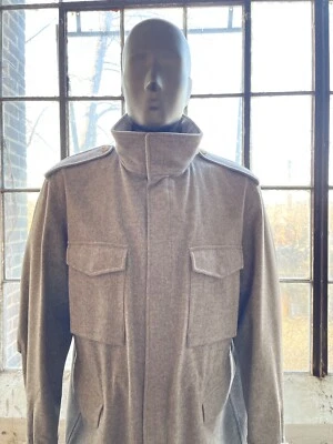 Ralph Lauren Etiqueta Púrpura | Abrigo M65 Vintage | Franela Gris | XXL | Precio de venta sugerido por el fabricante $3,795. Foto 1 de 4