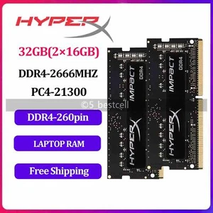 Hyperx Impact 32GB (2X16GB) 2666MHZ DDR4 260Pin SO-DIMM Laptop Memory 1.2V New - Picture 1 of 8