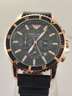 Amazing Emporio Armani Chronograph Quartz Black Dial Date Men's Wrist Watch