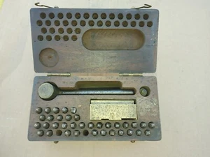 ww2? era marking outfit for stamping metal dog tags us army kit - Picture 1 of 18