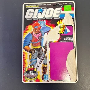 Hasbro GI Joe Zandar 1985 completo non tagliato cardback con offerta Sgt Slaugher - Foto 1 di 2
