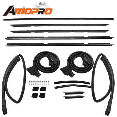 17pcs Weatherstripping Seals Kit Fit For GMC Caballero 78-87 Chevrolet El Camino - Image 1 of 4