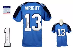 Kendall Wright SIGNED Jersey - PSA/DNA - Tennessee Titans AUTOGRAPHED - PB - Picture 1 of 1
