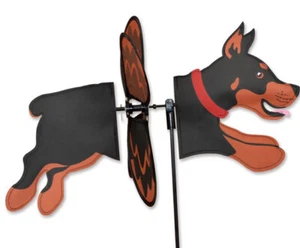 Dobermann Pincher Welpe Hund Wind Spinner Dobie Premier Petite Windspinner - Bild 1 von 2