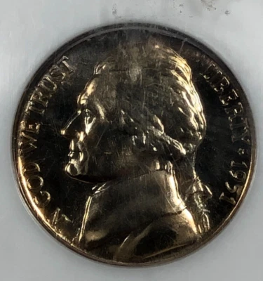 1951 Jefferson Nickel. .05. NGC PR67. Near Perfect Proof. - Image 1 of 4