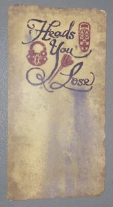 DISNEY Magic Kingdom Pirates of the Caribbean Treasure Hunt HEADS YOU LOSE Map - Picture 1 of 3