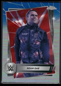 2025 Topps Chrome WWE Noam Dar #142 Red & Blue Refractor - Picture 1 of 2